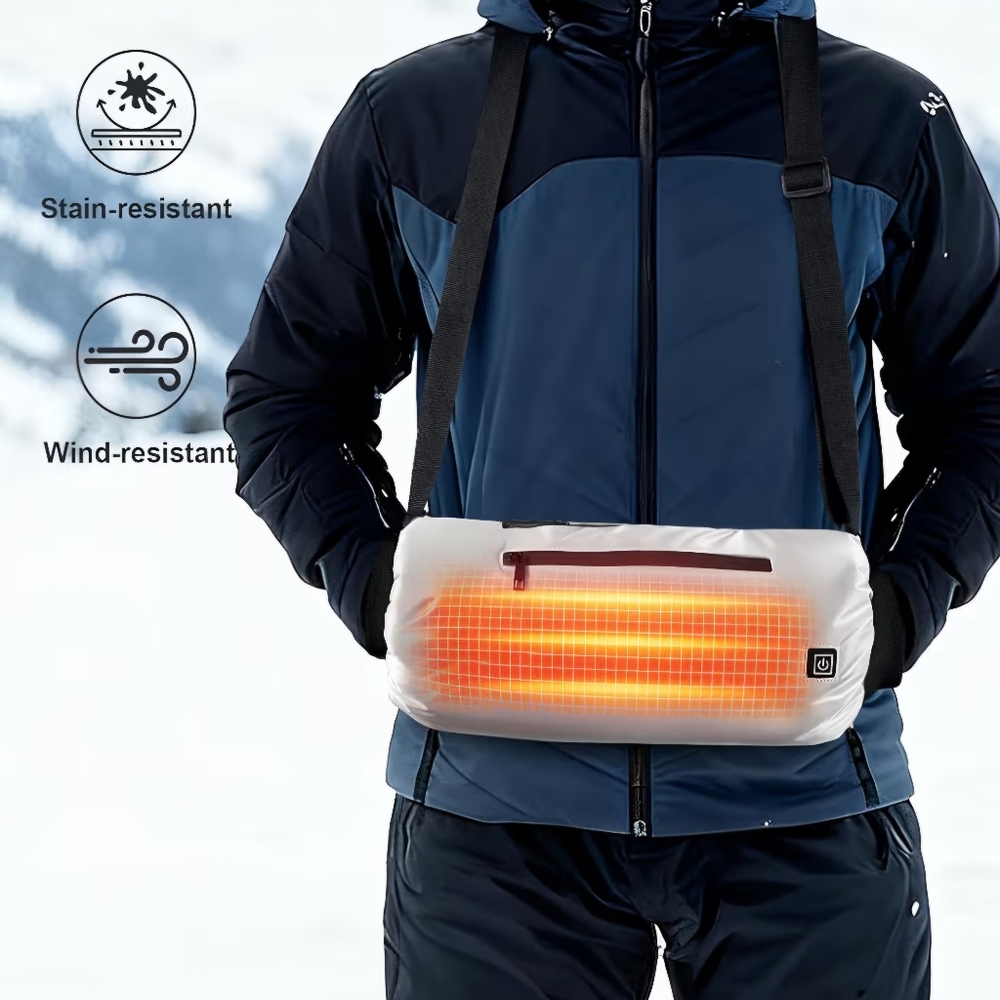 Heated Hand Warmers Pouch with 10000mAh Rechargeable Battery Electric Heated